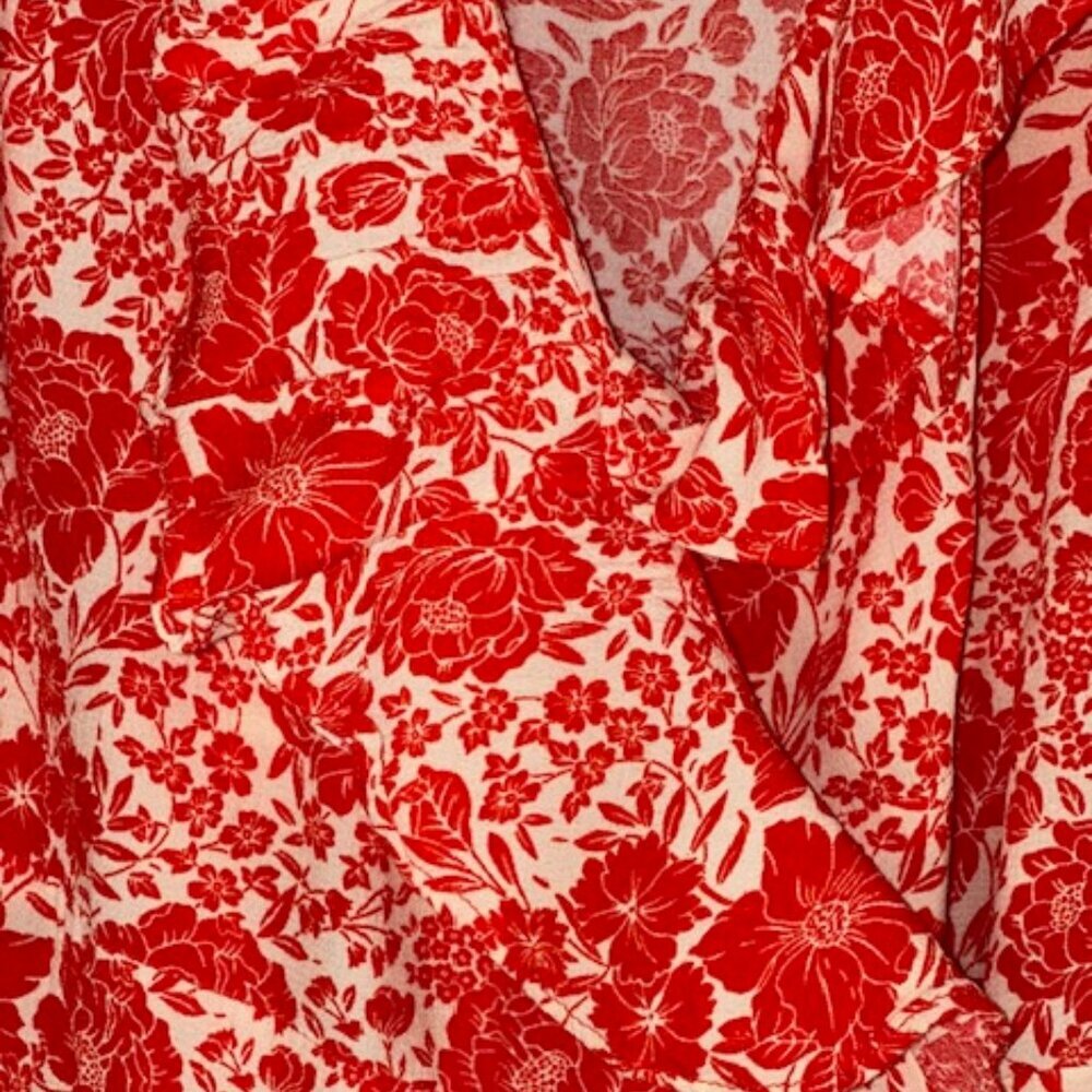 Topshop‎ Ruffle Wrap Mini Dress - Picture 7 of 7
